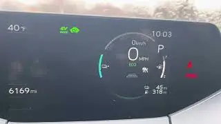 2023 Toyota Prius Prime HOW to Change EV Meter Display to % or Miles