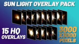Sunlight Flare Overlay Pack | 3000X3000 | Free Download -Free-Stuff