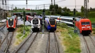 Modern times on the H0 Modelrailway