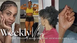 weekly vlog | back in the gym, attending a work social, natural hair update + more!