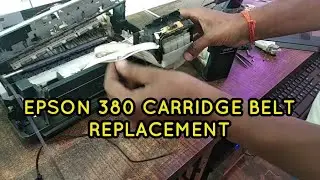 How to replace epson L380 carridge belt | How to change head belt in epson ink tank printer