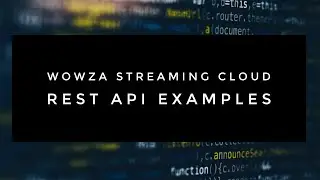 Wowza Streaming Cloud REST API Examples