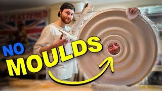 Hand-Spinning a Plaster Ceiling Rose — NO MOULDS (Traditional Method)