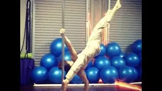 pole dance move tutorial Scorpion tail Advanced  (Venom Lee)