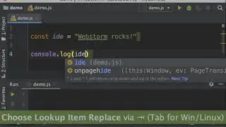 WebStorm Tips & Tricks #1: Use log. or something.log and tab to expand to console.log