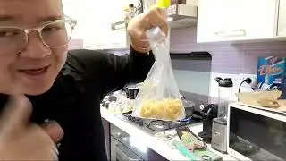Tortellini in brodo knoor e 🌰 castagne con friggitrice ad aria