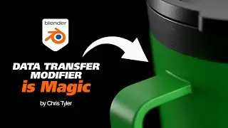 Connect two objects using the Data Transfer modifier, it's cool!