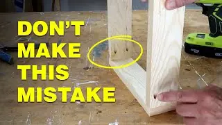 The most common pocket hole joinery mistake. 