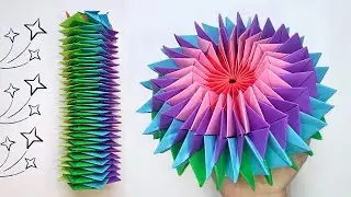 Origami SIMPLE FIREWORKS 🎇 How to make a paper fireworks