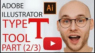 Adobe illustrator tutorial for beginners | type tools in illustrator part (2/3) | Design with Anees