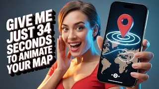 How to Create Flight Animation on Map (Plane Route Effect Free)