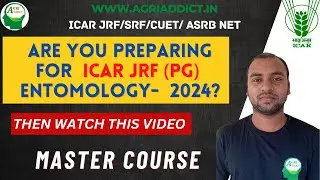 ICAR JRF(PG) Entomology & Nematology ONLINE MASTER COURSE-2024| ICAR JRF/SRF/CUET/AFO