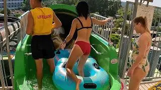 Feel the Adrenaline at Aquajoy Waterpark! Epic Slide Adventure