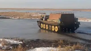 ГТТ и ГАЗ-71 по бездорожью , ДРИФТ НА ЛЬДУ!!!