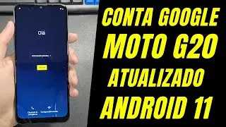 REMOVER CONTA GOOGLE MOTO G20 ATUALIZADO 2023 ANDROID 11 SEM PC SEM BAIXAR APPS MELHOR MÉTODO