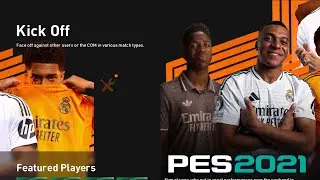 PES2021  NEW RMD GRAPHIC-MENU 2025 | 9/2/24 | PC