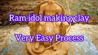 Ram idol making very Easy process||clay ram idol 