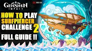 Genshin Impact SurfPiercer Challenge 2 | Waverider Challenge Summertime Odyssey | Genshin Impact