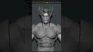 Wolverine Sculpt 🎨🖌✏️#shorts #Wolverine #zbrush #marvel
