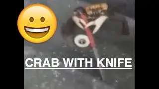You mess with Crabo - You get stabo ( crab with knife )