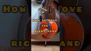 Double bass lesson - how to move the right hand on #doublebass