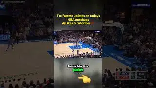 Intense Basketball Action : Teammates Dominate with Powerful 3 Pointers #nba #newyorkknicks #okc
