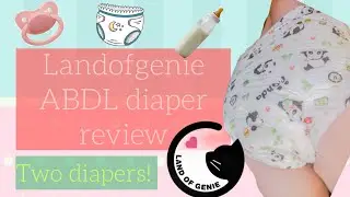 New landofgenie diaper review - ddlg abdl littlespace (gifted)