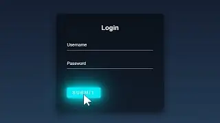 Responsive Login Form with glowing button Using HTML and CSS.