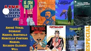 #LivedeQuadrinhos 151 apresenta as novidades do mês – Quinta, dia 12, às 17h