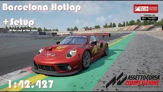 Barcelona Hotlap + Setup | 1:42.427 | Porsche 991ii GT3-R | Assetto Corsa Competizione v1.8.18
