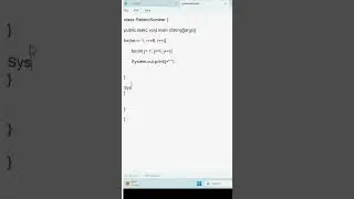 JAVA | Number Pyramid Pattern | 