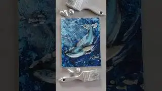 сегодня нам понадобится: малярный и двухсторонний скотч,  фольга, пакет и акриловые краски