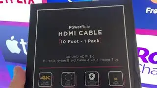 Great Value 4K HDMI Cable (by PowerBear on Amazon)