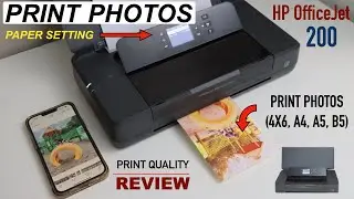 HP OfficeJet 200 Printing Photos - Print Quality Review!!