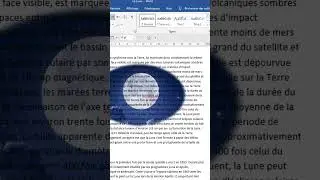 Comment bouger une image dans Word #word #texte #microsoft_word #وورد