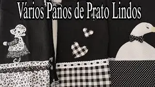 Mostrando Todos os Panos de Prato Preto Em Patch Aplique 