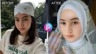 Tutorial edit foto pengantin di picsart dengan mudah