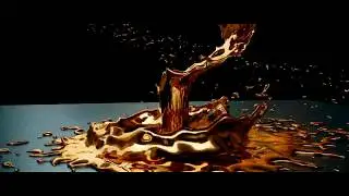 Golden Cream Fluid Effect | IDFX Animations | 2020