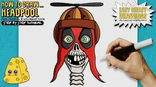 How to Draw HEADPOOL 🔴💀 (Deadpool & Wolverine) | Easy Step-By-Step Drawing Tutorial