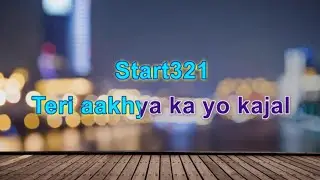 Teri Aankhon Ka Yon Kajal Karaoke With Scrolling Lyrics l Clear Crystal Remix Music