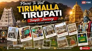 Places To Visit Tirumala Tirupati llTemple Journey ll Tirumala Tirupati Devasthanam ll Ash Studio ll