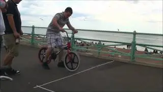 reverse steering bike challenge brighton beach