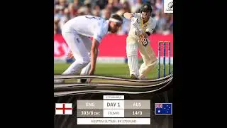 England Vs Australia 1st Test Day 1 , Stumps