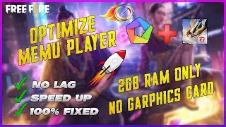 How To Fix Lag In Free Fire Memu Emulator | Memu Player Settings For 2GB OR 4GB Ram | No Lag 100%