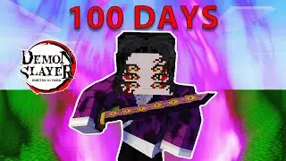 100 DAYS To Defeat Kokushibo - Minecraft Demon Slayer