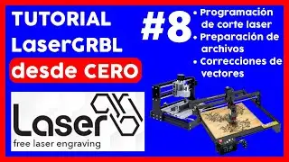 🔥💻 TUTORIAL LaserGRBL desde CERO parte 8 CURSO CORTAR con laser VECTORES corte laser con INKSCAPE
