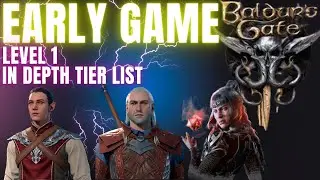 EARLY GAME CLASS Tier List | LEVEL 1 | Beginner Friendly | Baldur's Gate 3 | GUIDE | Zhalk |