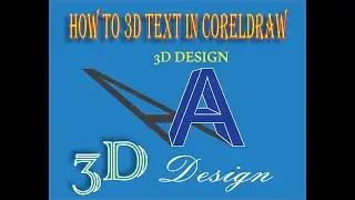3d text effect in CorelDraw