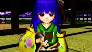 (mmd Touhou) Who is the fastest in grabbing cards (card game)