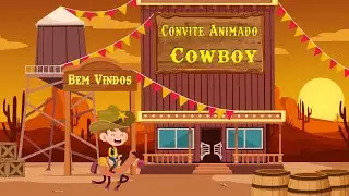 Convite Animado Cowboy